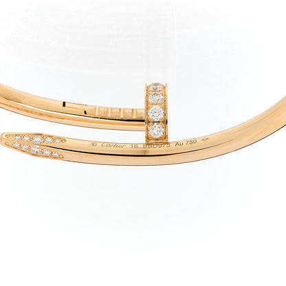 Cartier 18K Yellow Gold Diamond Juste Un Clou Bracelet 16 4 of 5