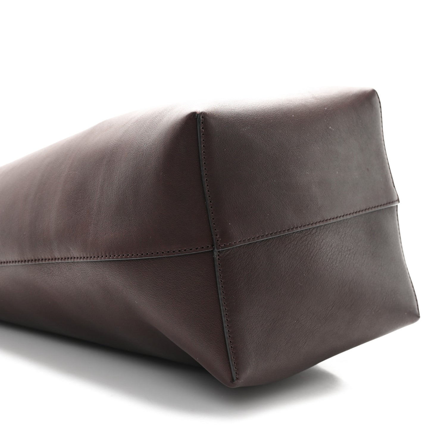 Polished Saddle Calfskin Medium N/S Park Tote Chestnut