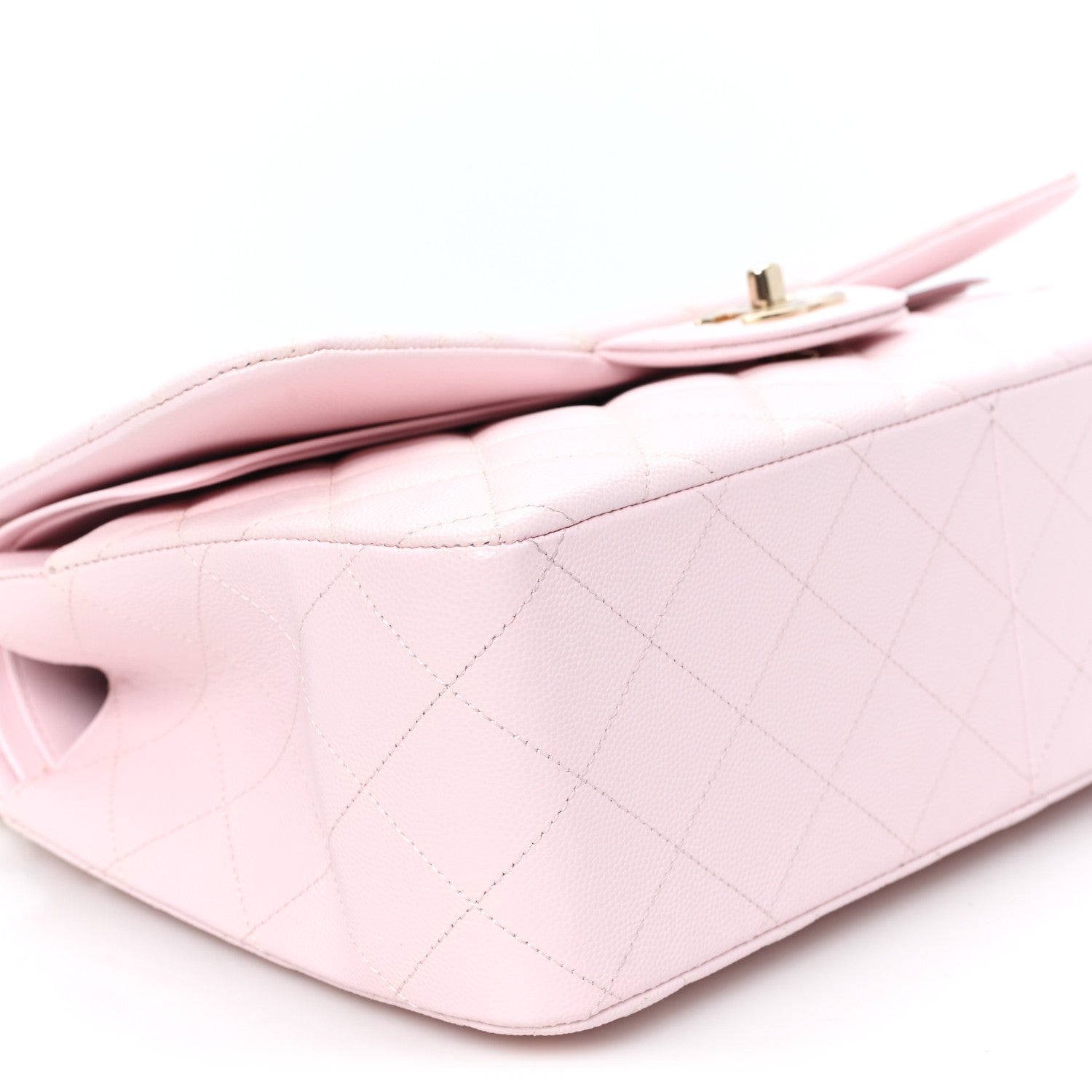 Chanel Caviar Quilted Jumbo Double Flap Light Pink 9 of 11