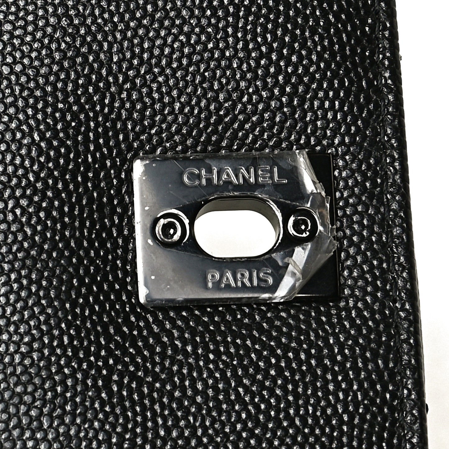 Caviar Chevron Quilted Mini Coco Handle Flap So Black