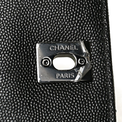 Chanel Caviar Chevron Quilted Mini Coco Handle Flap So Black 8 of 13