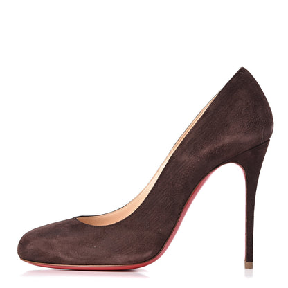 Christian Louboutin Suede Fifi 100 Pumps 37 Coffee 1 of 11
