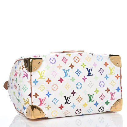 Louis Vuitton Monogram Multicolor Speedy 30 White 4 of 13