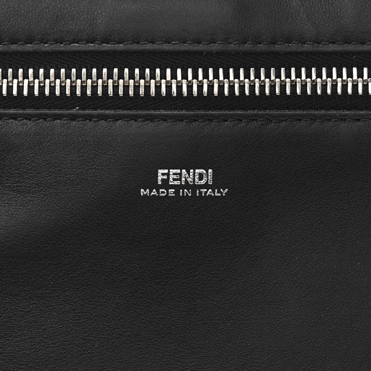 Fendi Shiny Nappa Trapuntata Chain Small DotCom Click Chain Satchel Black 9 of 14