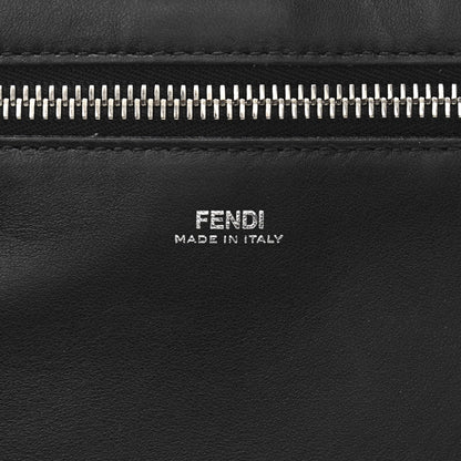 Fendi Shiny Nappa Trapuntata Chain Small DotCom Click Chain Satchel Black 9 of 14