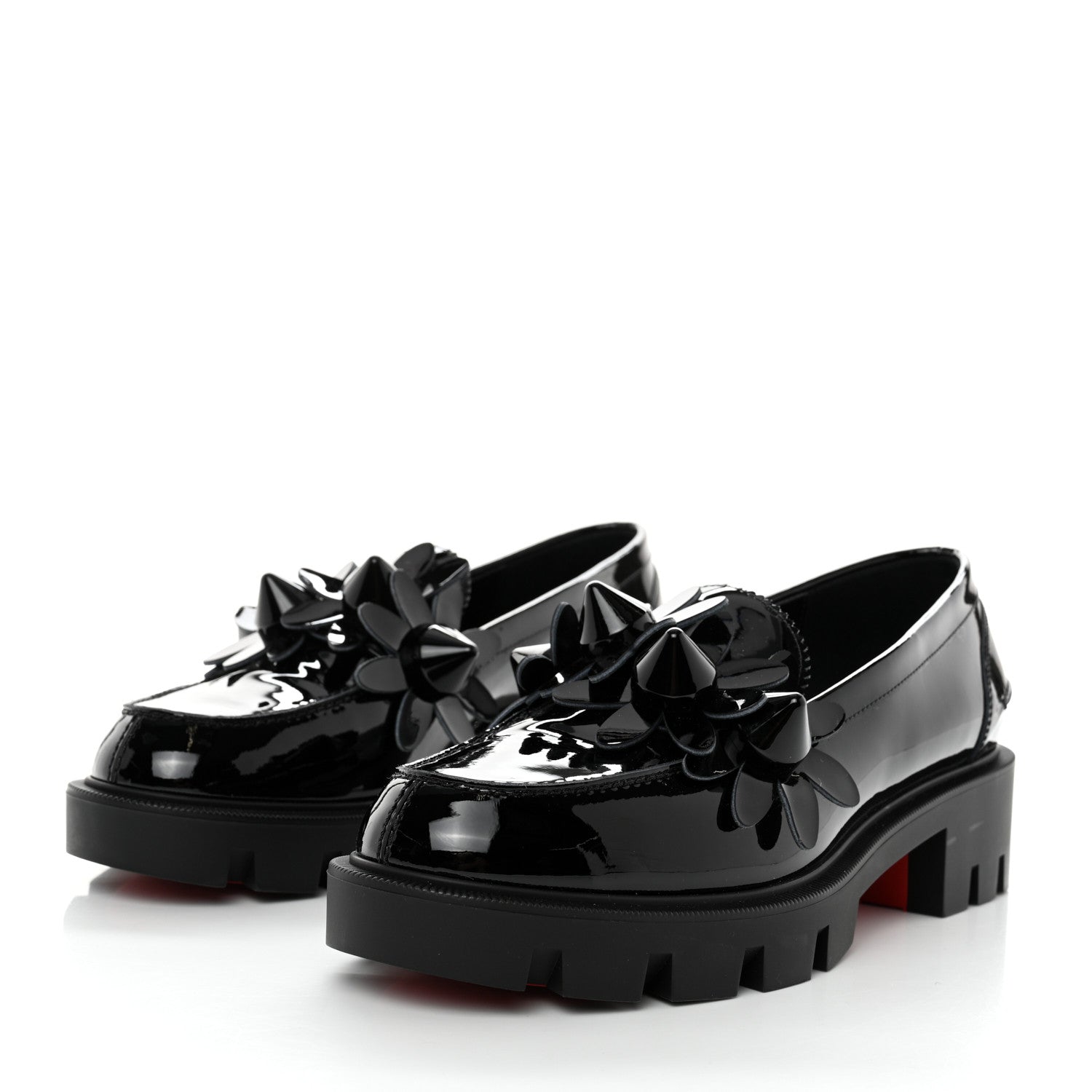 Christian Louboutin Patent Daisy Loafers 36 Black 3 of 8