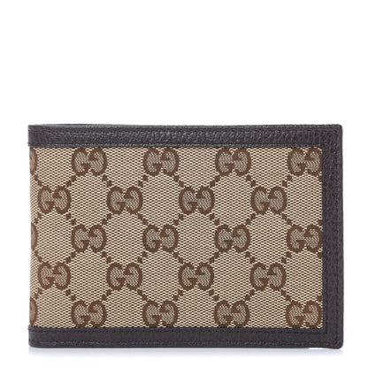 Gucci Monogram Bi-Fold Wallet Dark Brown 1 of 8