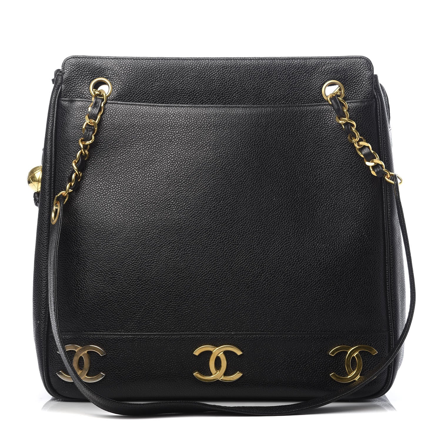Chanel Caviar CC Shoulder Bag Black 1 of 13