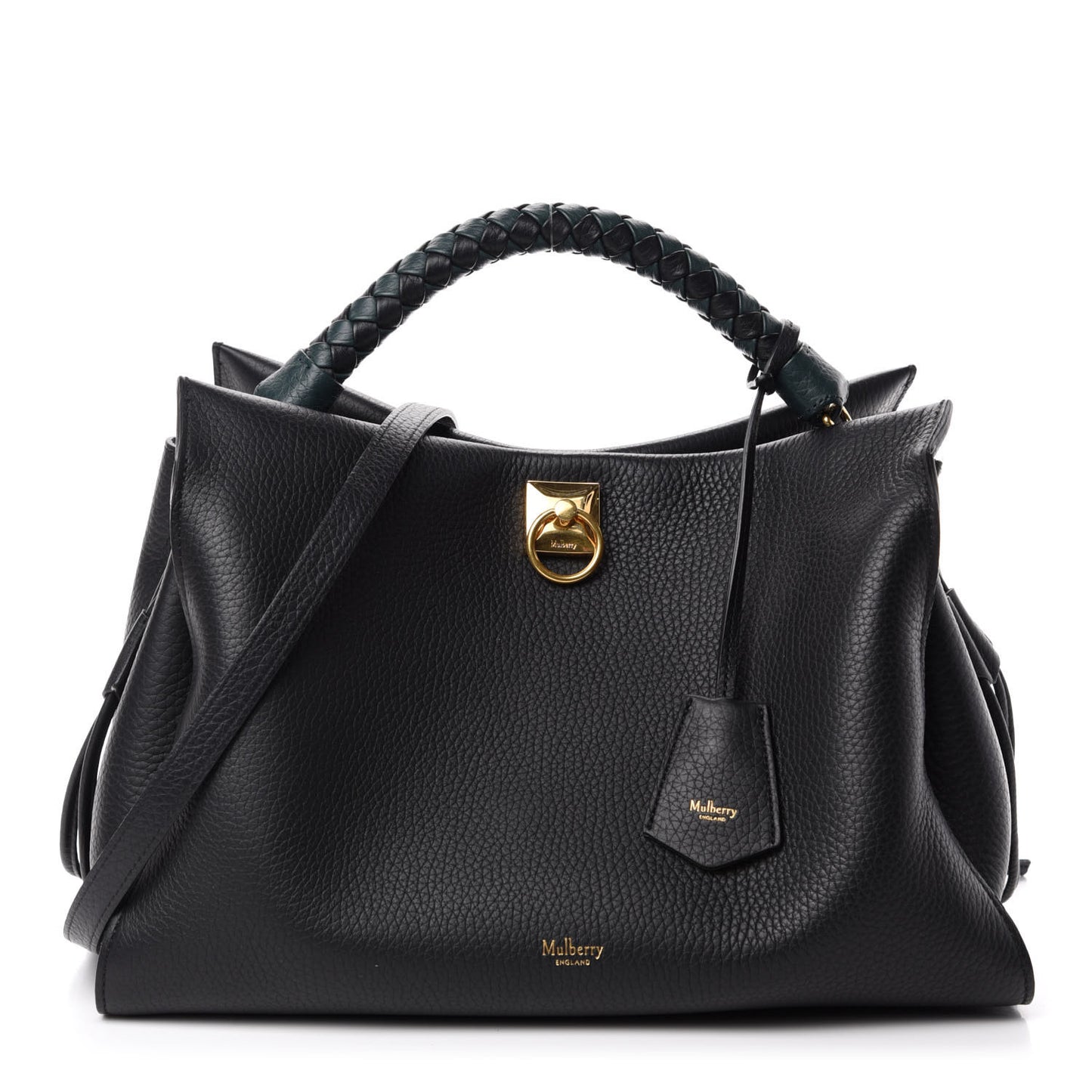 Heavy Grain Iris Tote Midnight Black