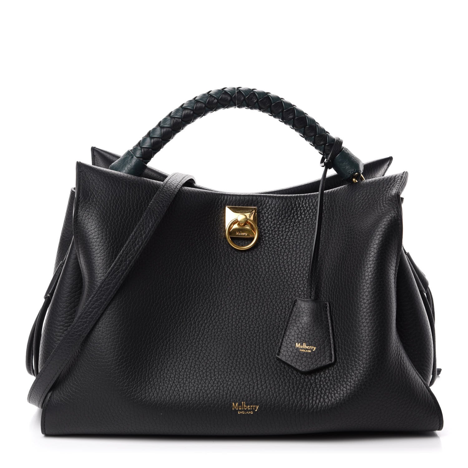 Mulberry Heavy Grain Iris Tote Midnight Black 1 of 9