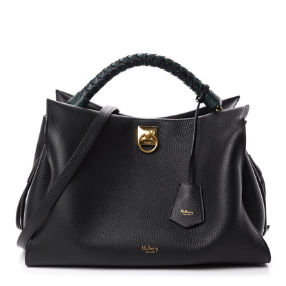 Mulberry Heavy Grain Iris Tote Midnight Black 1 of 9