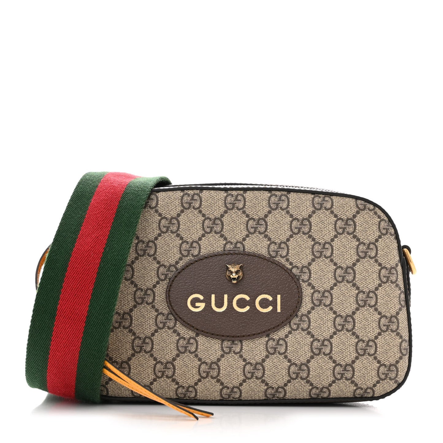 GG Supreme Monogram Web Neo Vintage Shoulder Bag Beige New Acero Crop