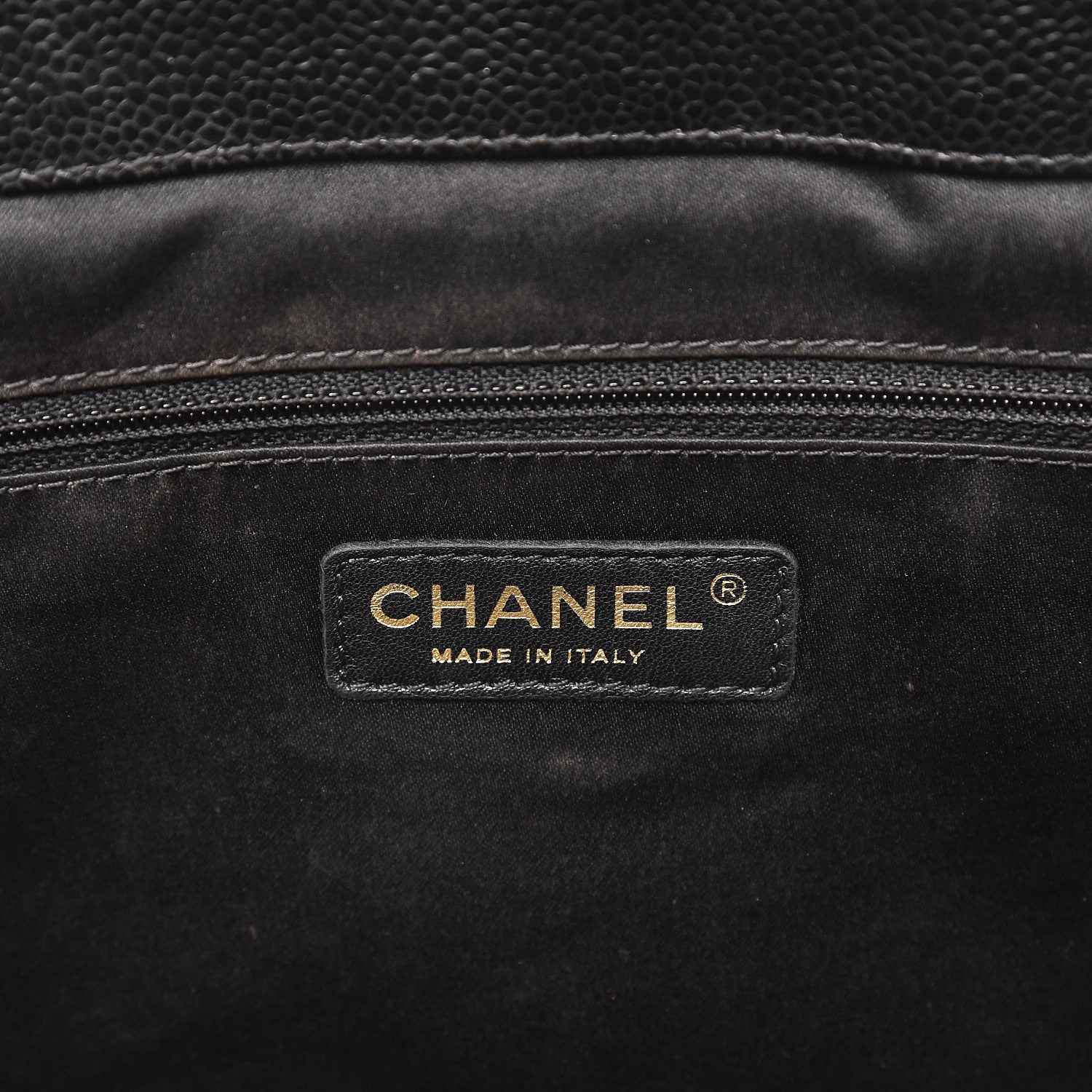 Chanel Caviar Quilted XL Grand Shopping Tote GST Black 6 of 14