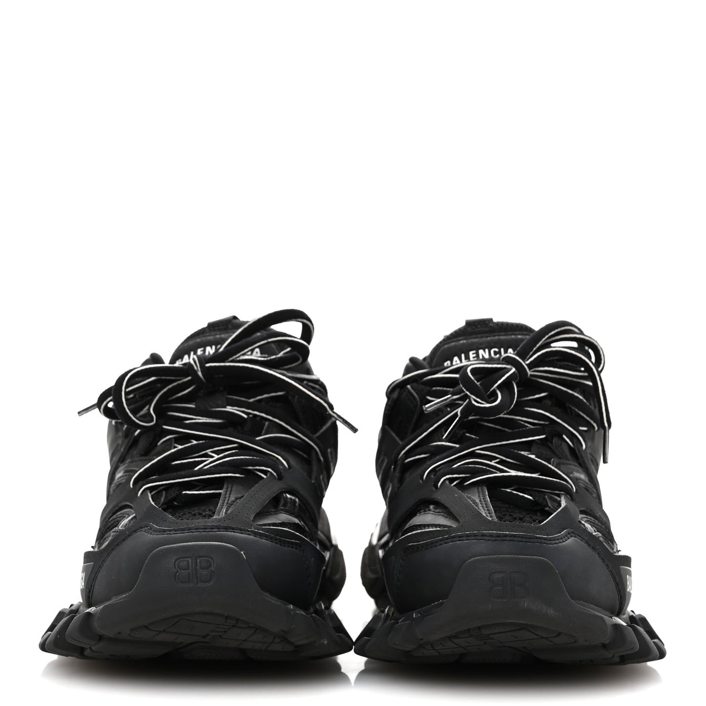 Rubber Mesh Fabric Womens Track Sneakers 36 Black