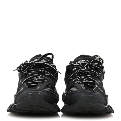 Balenciaga Rubber Mesh Fabric Womens Track Sneakers 36 Black 3 of 10