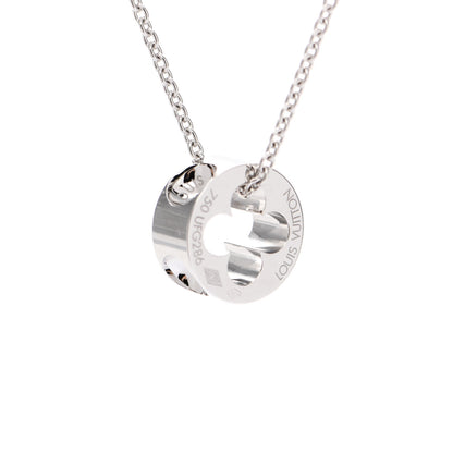 Louis Vuitton 18K White Gold Empreinte Pendant Necklace 5 of 6