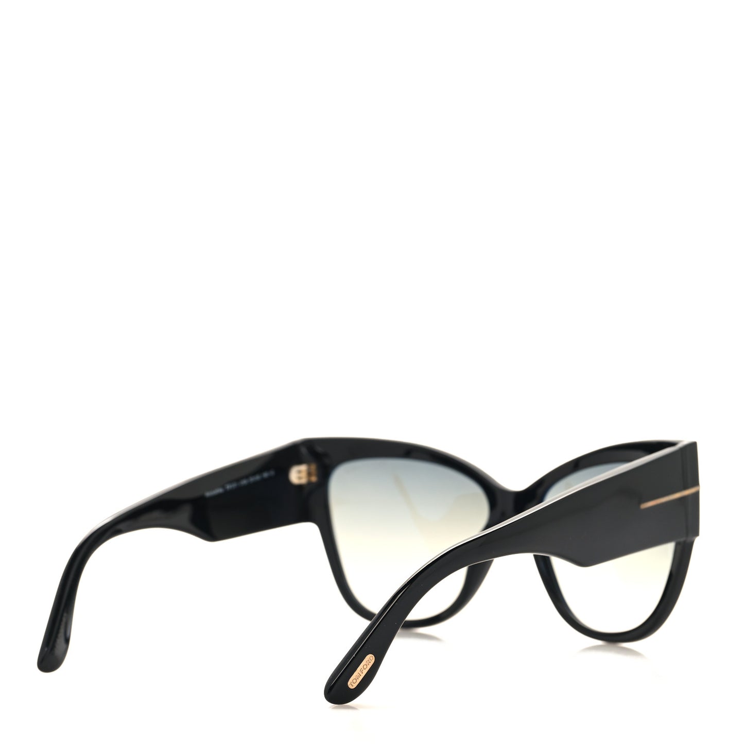 Acetate Anoushka Cat Eye Sunglasses TF371 Black