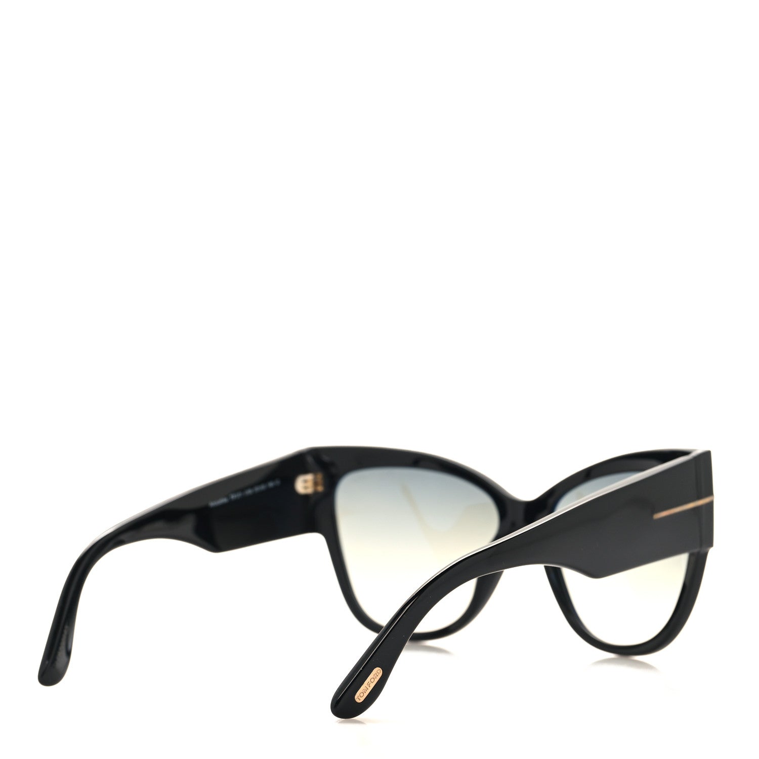 Tom Ford Acetate Anoushka Cat Eye Sunglasses TF371 Black 4 of 8
