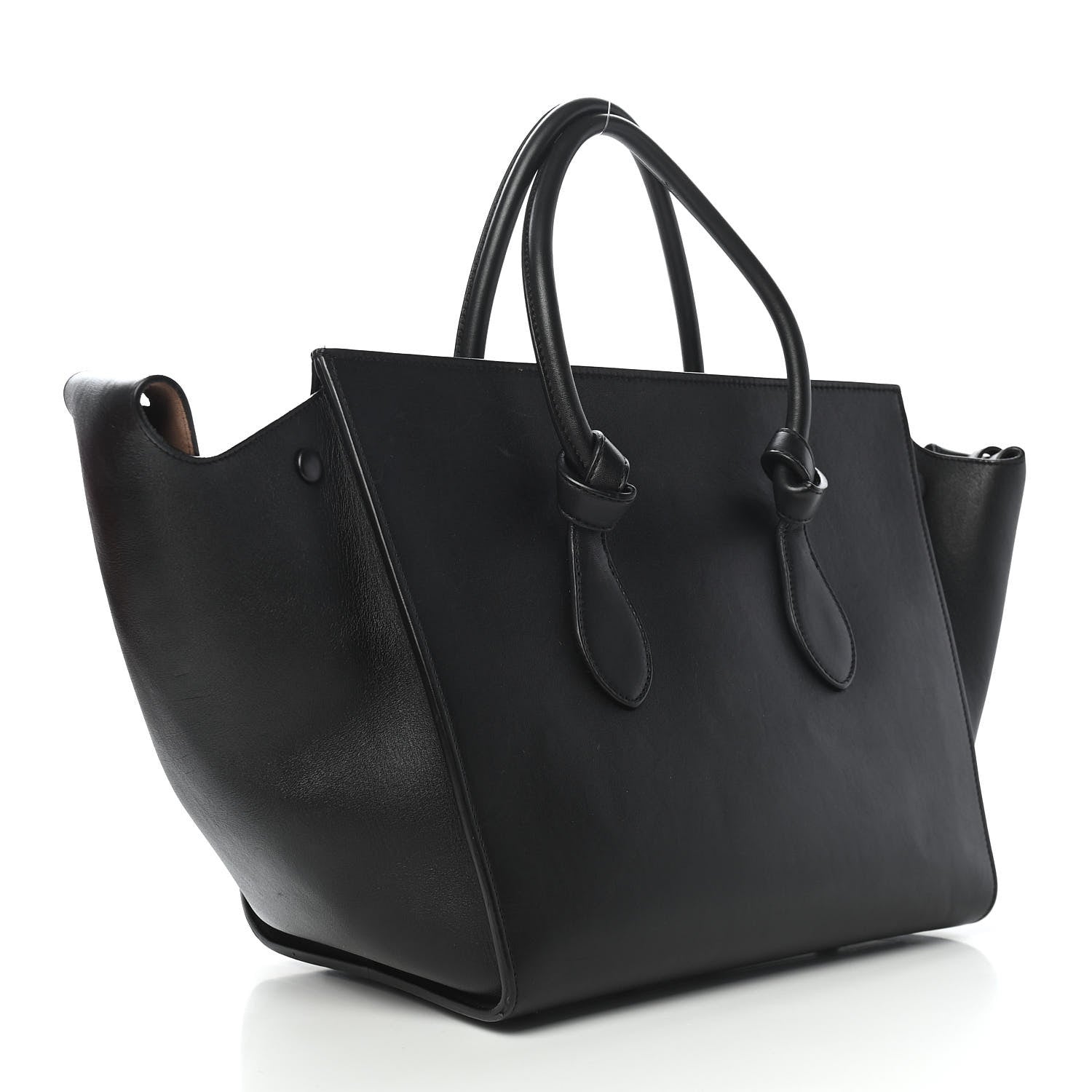 Celine Natural Calfskin Medium Tie Knot Tote Black 3 of 10