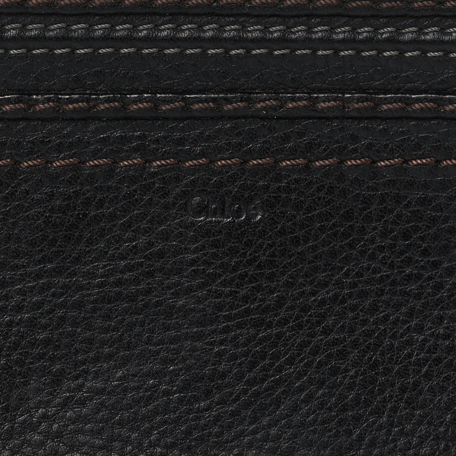 Chloe Grained Calfskin Marcie Long Zip Around Wallet Black 10 of 11