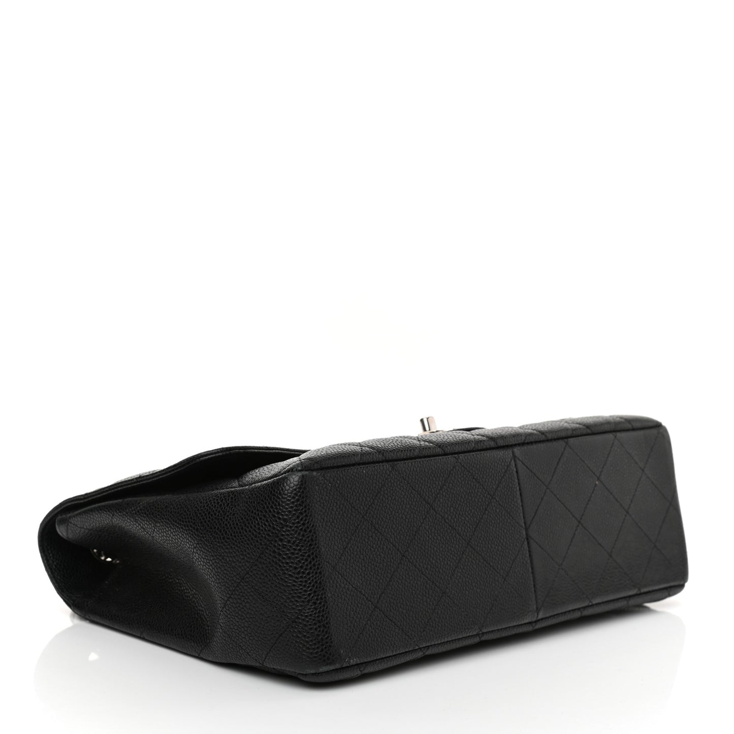 Caviar Quilted Jumbo Single Flap Black