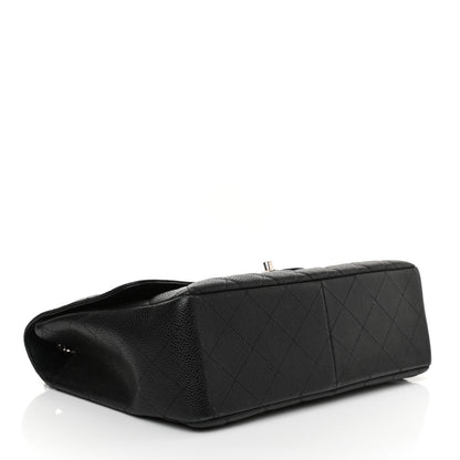 Chanel Caviar Quilted Jumbo Single Flap Black 4 of 11