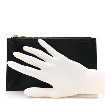 Saint Laurent Smooth Calfskin Monogram Bill Pouch Black 2 of 13