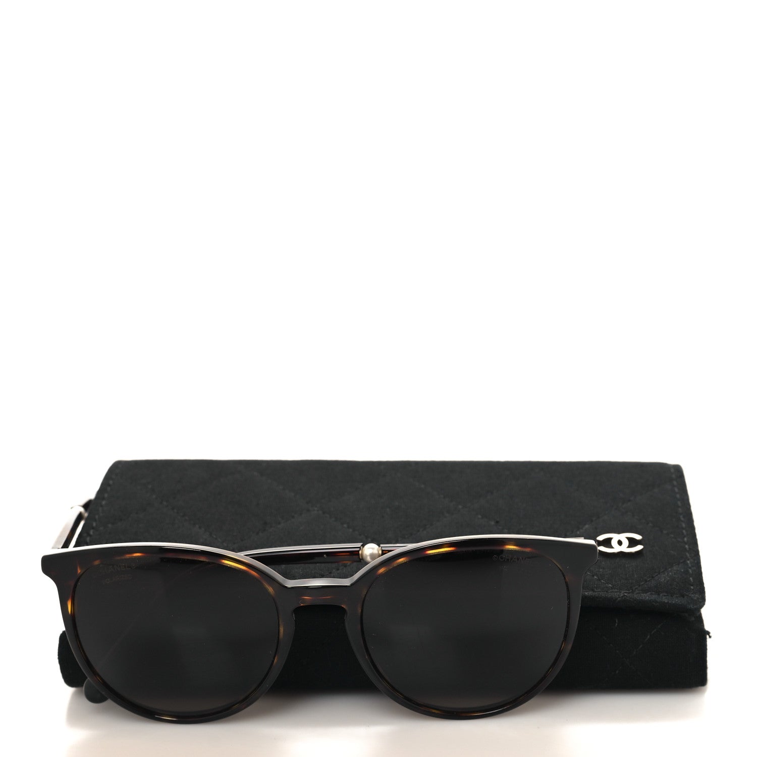 Chanel Acetate Butterfly Pearl Sunglasses 5394-H Tortoise 8 of 8