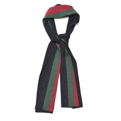Gucci Silk Wool Web Scarf Black 1 of 4