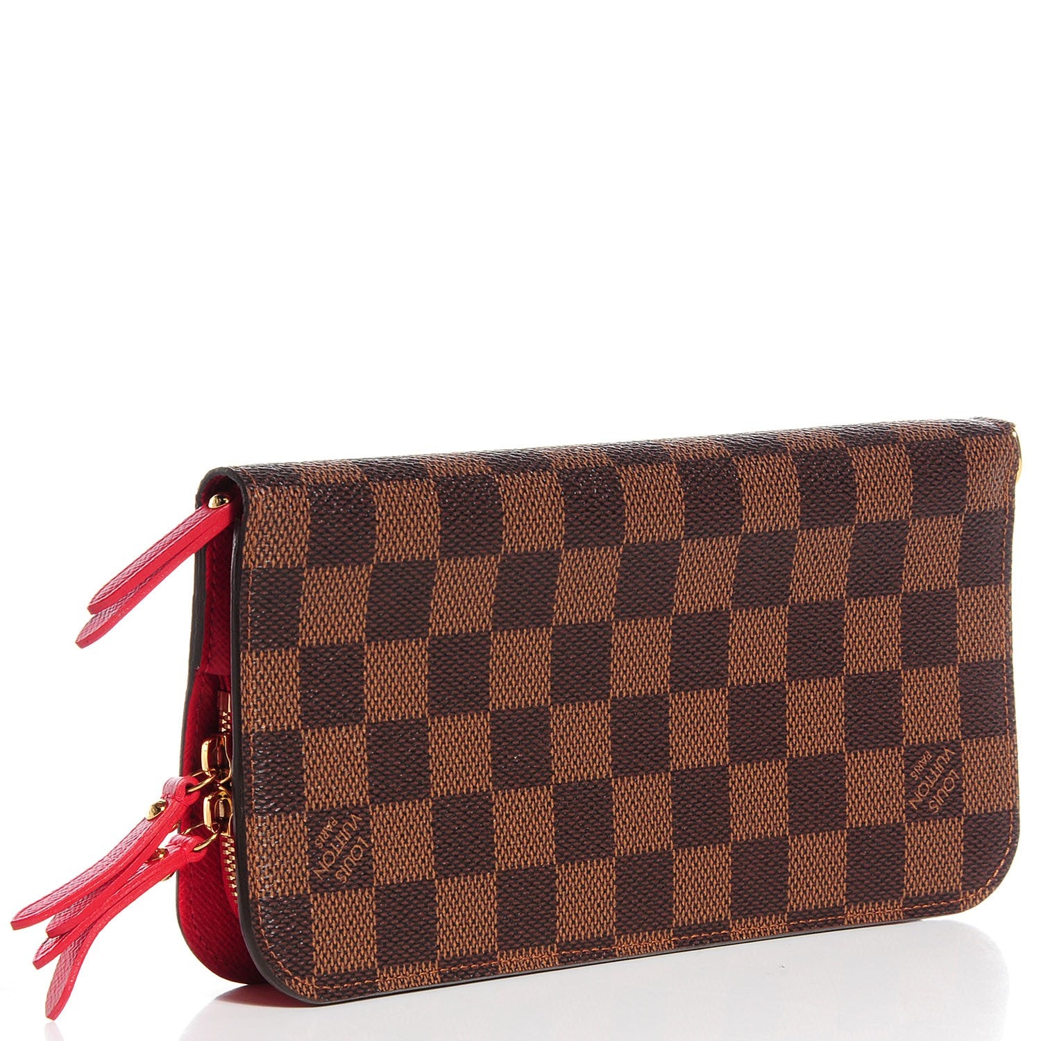 Louis Vuitton Damier Ebene Insolite Wallet Red 3 of 7