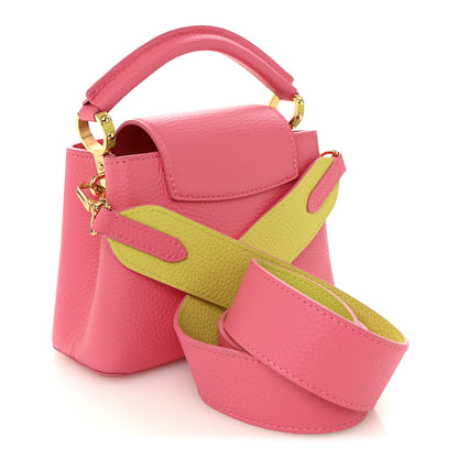 Louis Vuitton Taurillon Capucines Mini Dragon Fruit Pink Cedrat 3 of 9