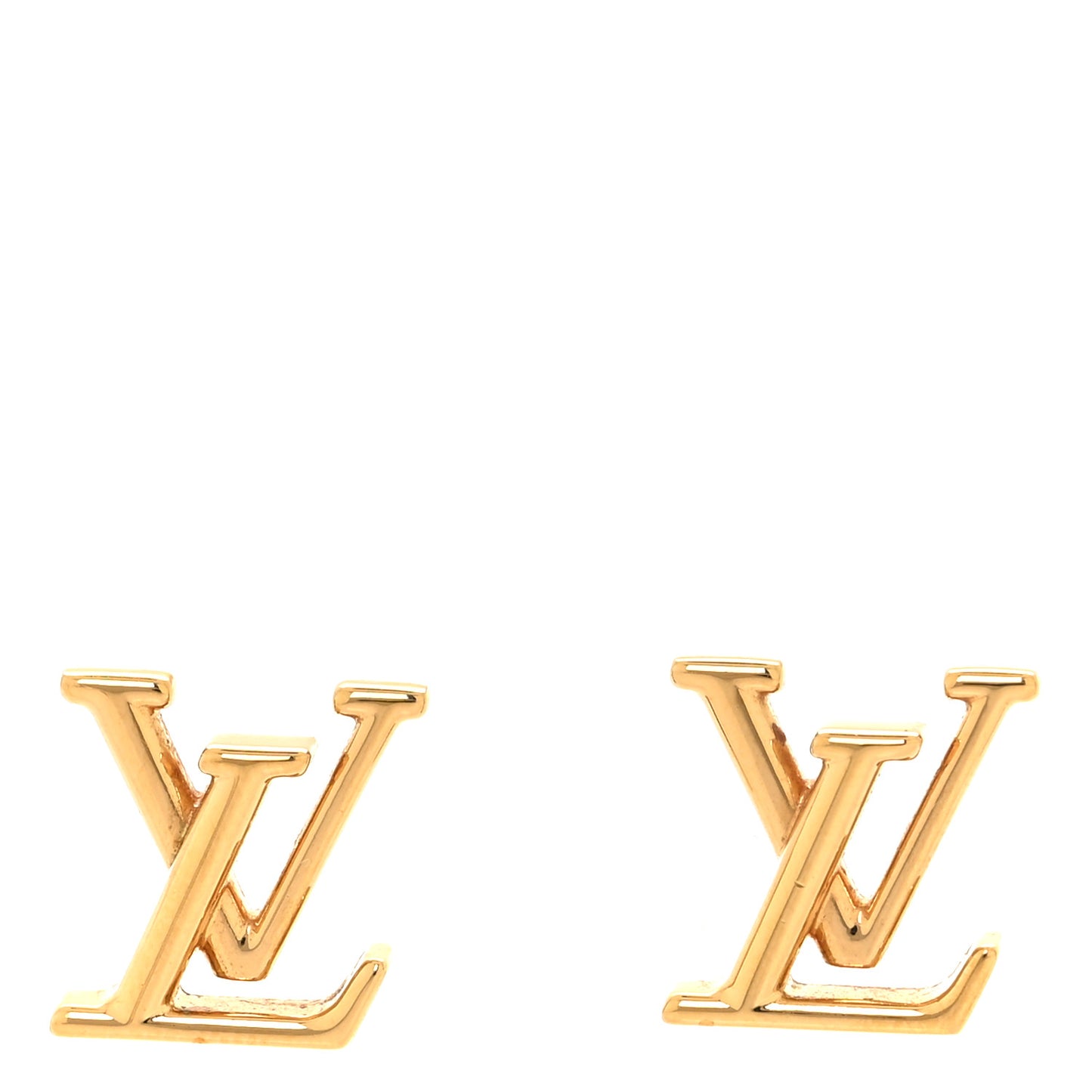 Metal LV Iconic Earrings Gold