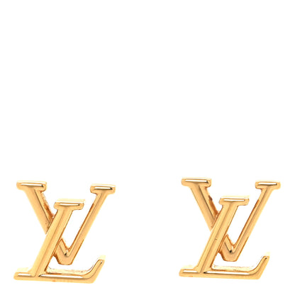 Louis Vuitton Metal LV Iconic Earrings Gold 1 of 6