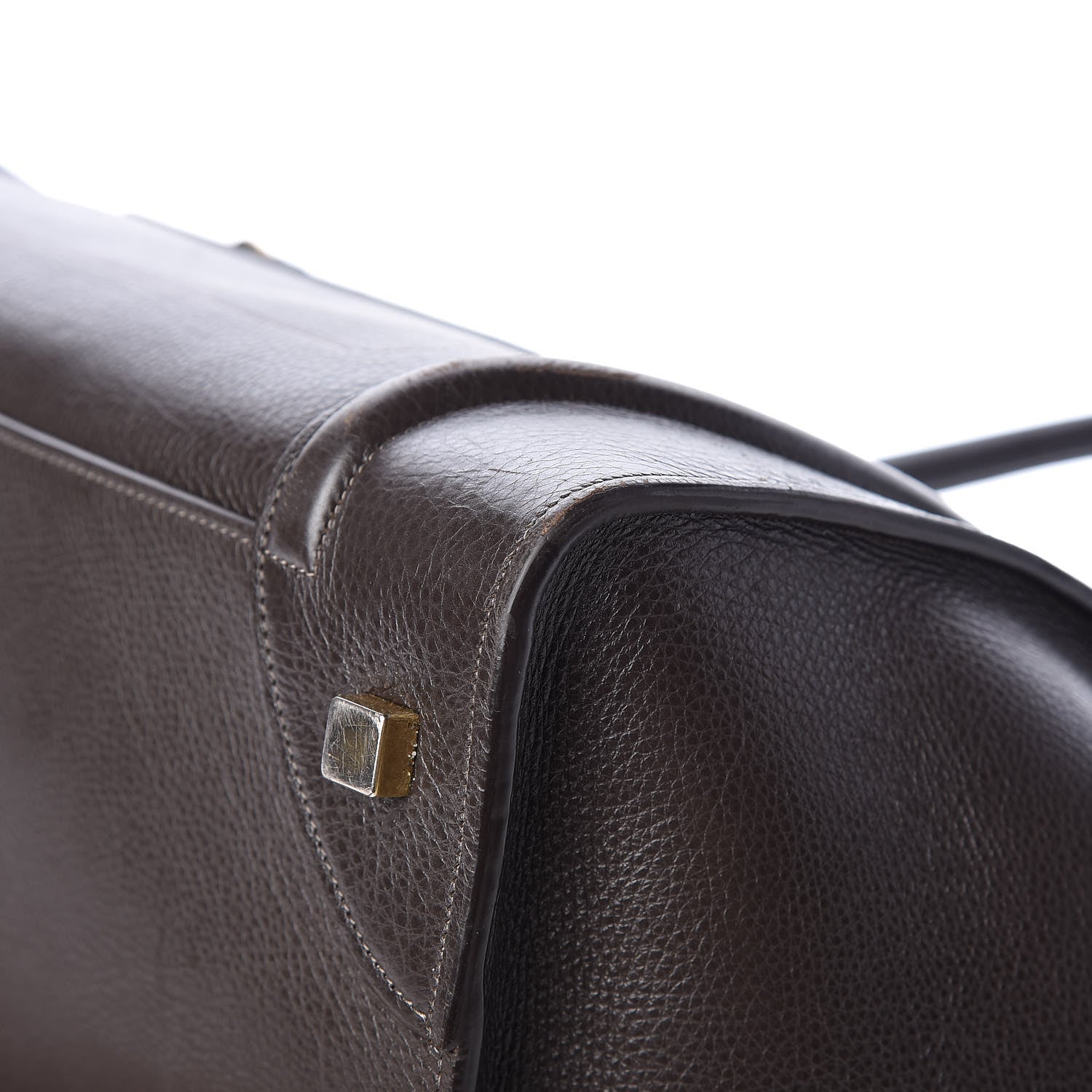 Celine Drummed Calfskin Mini Luggage Anthracite 13 of 17
