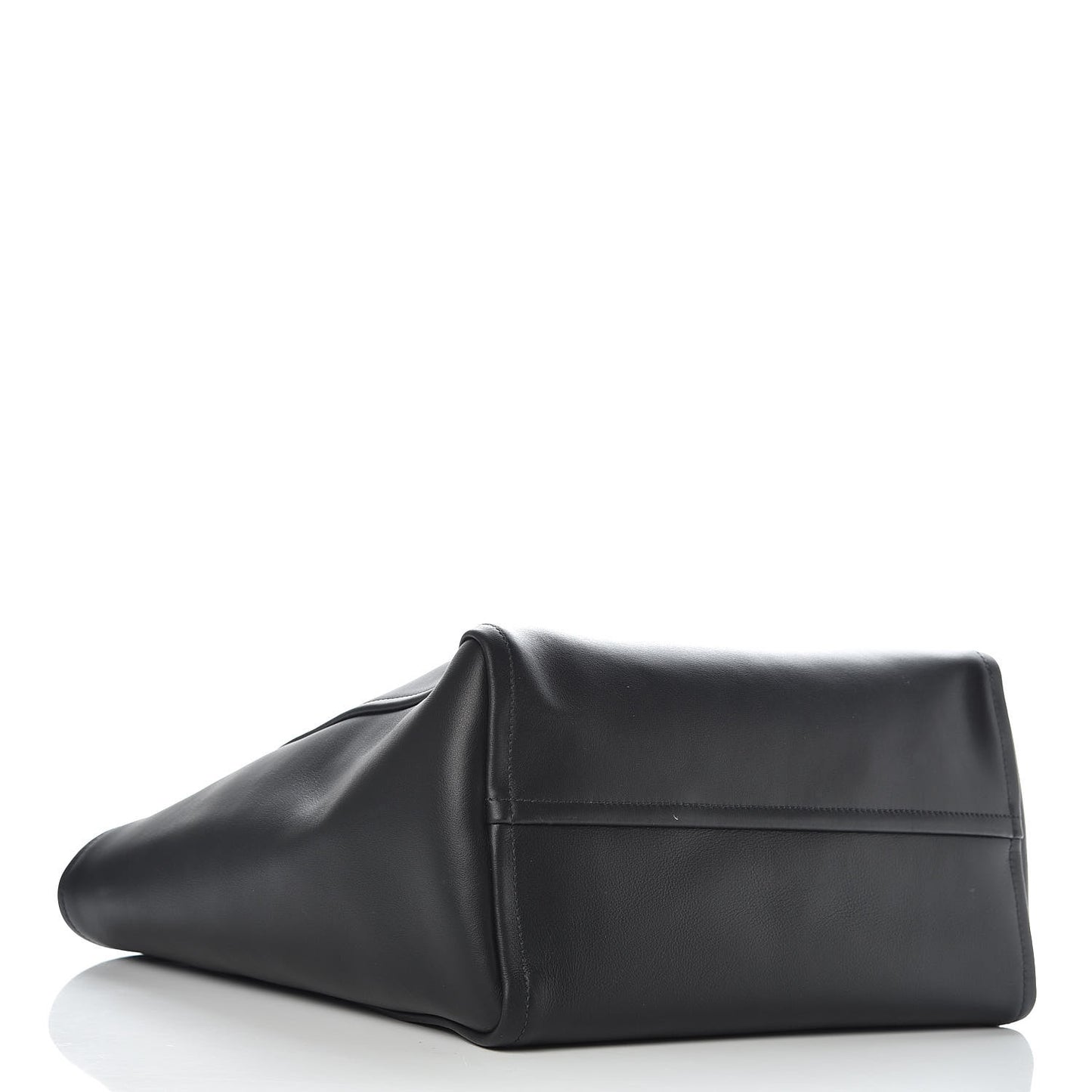 Calfskin Large Concept Shopper Tote Black Astrale