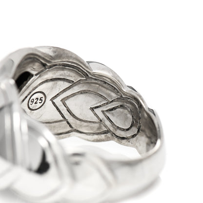 John Hardy Sterling Silver Diamond Legends Naga Dragon Scale Ring 54 7 8 of 8