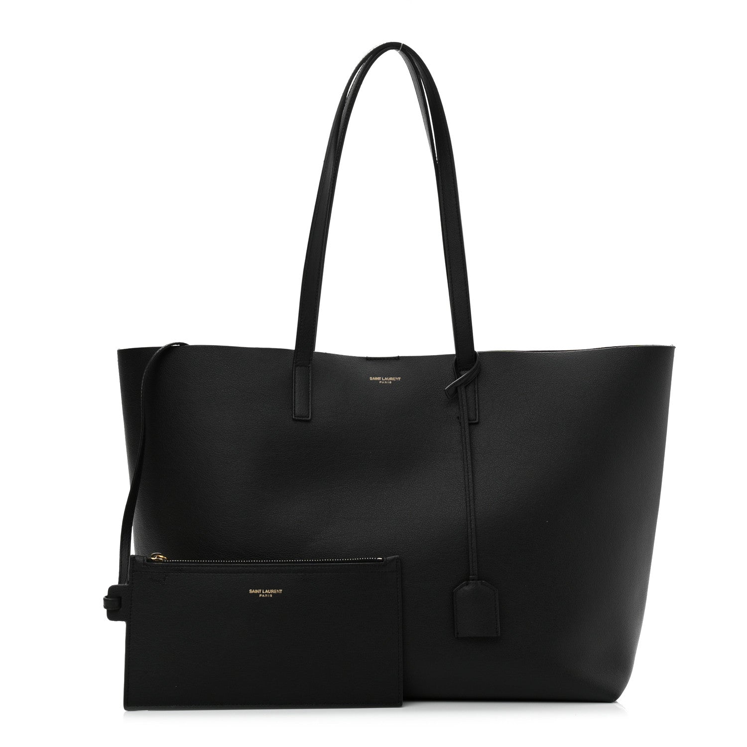 Saint Laurent Calfskin Large Shopping Tote Black 1 of 10