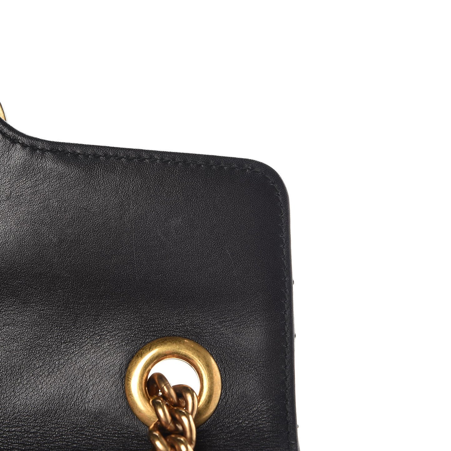 Calfskin Matelasse Mini GG Marmont Shoulder Bag Black