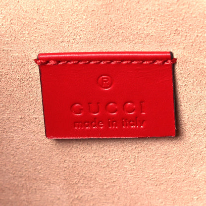 Gucci Calfskin GucciGhost Hamlet Skull Zip Pouch Hibiscus Red 7 of 10