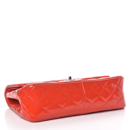 Chanel Patent Quilted Jumbo Double Flap Red 4 of 13