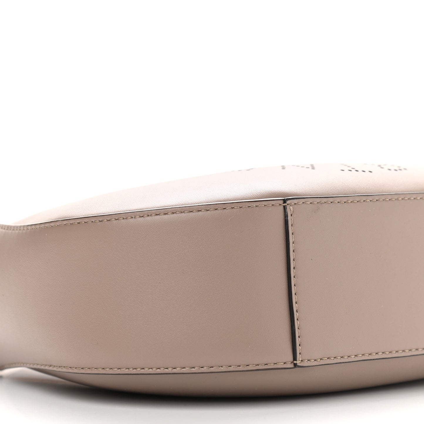 Eco Alter Nappa Perforated Logo Small Hobo Moss