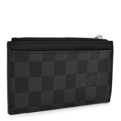 Louis Vuitton Damier Graphite Coin Card Holder 3 of 9