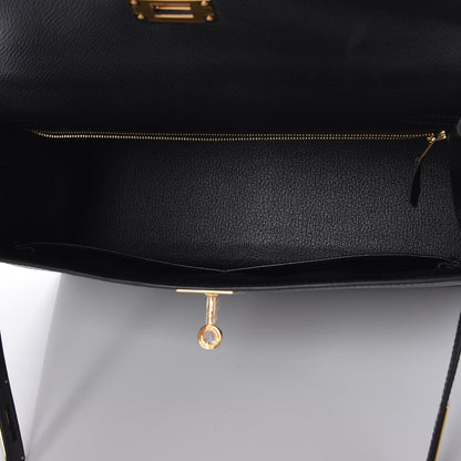 Hermes Epsom Kelly Sellier 32 Black 9 of 35