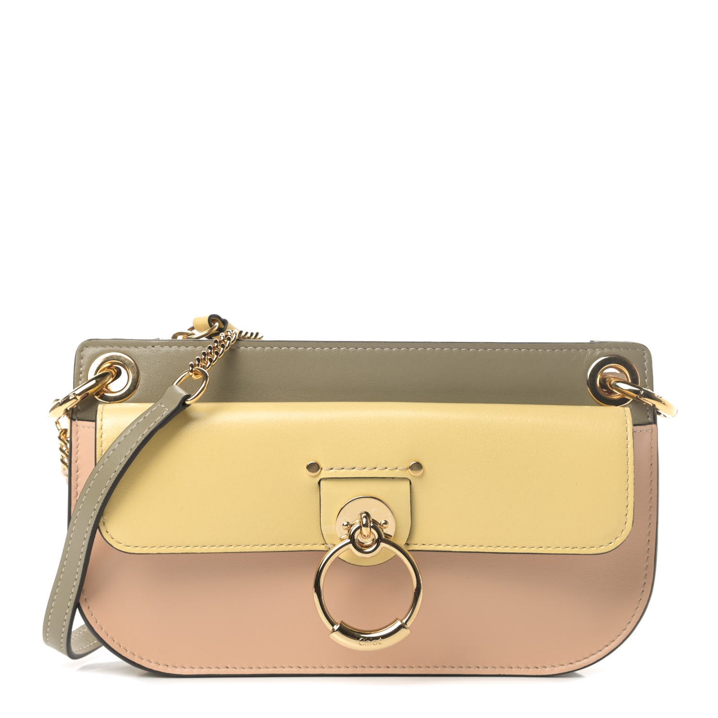 Calfskin Tess Small Crossbody Bag Softy Yellow