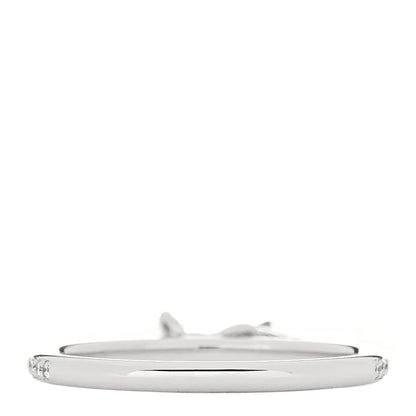 Hermes 18K White Gold Diamond Kelly Clochette Ring 53 6.5 2 of 5