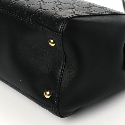 Gucci Guccissima Signature Large Shoulder Tote Bag Black 10 of 10