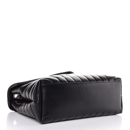 Saint Laurent Calfskin Y Quilted Monogram Medium Loulou Chain Satchel Black 4 of 7