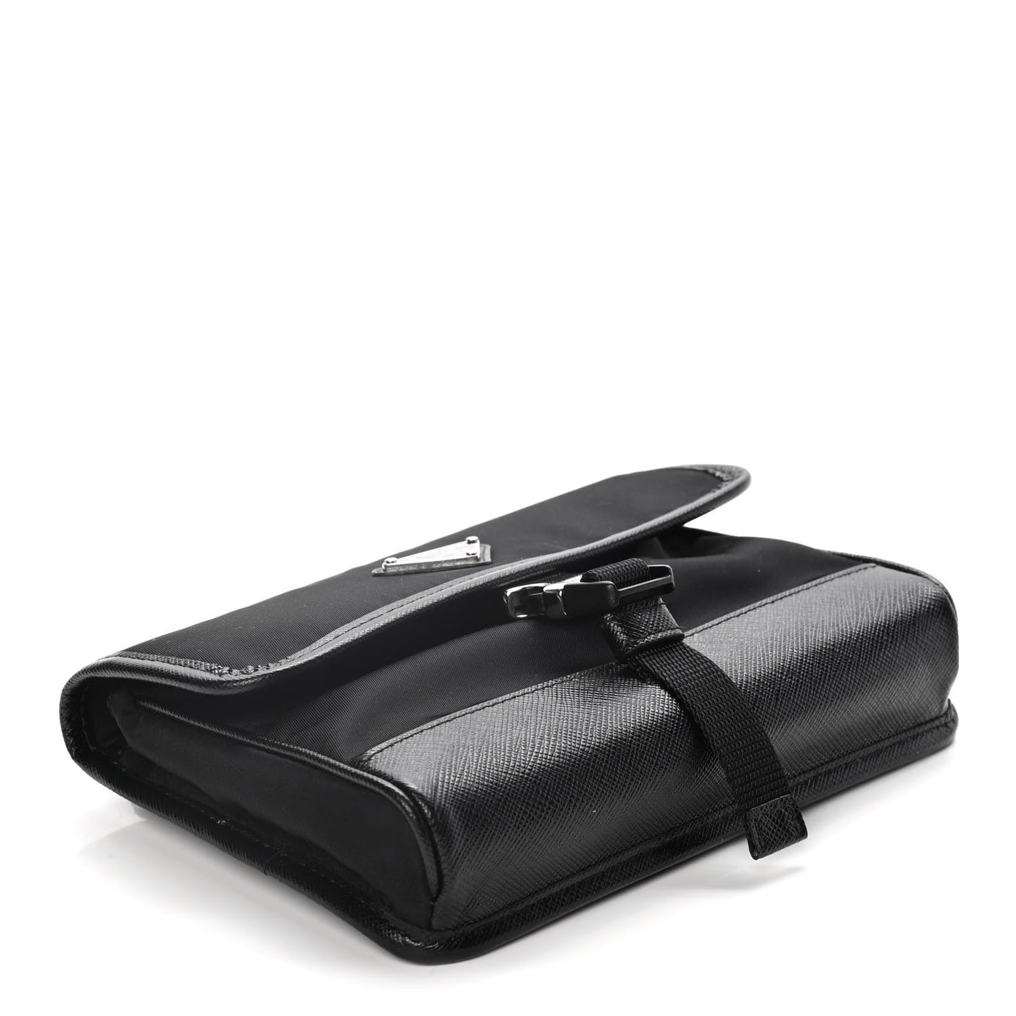 Re-Nylon Saffiano Smartphone Case Crossbody Black