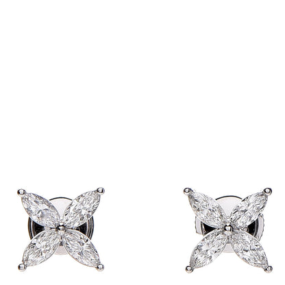 Tiffany Platinum Diamond Large Victoria Earrings 1 of 6