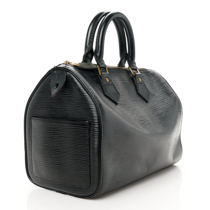 Louis Vuitton Epi Speedy 25 Black 3 of 13